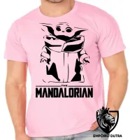 Camiseta adulto ou infantil The Mandalorian Grogu bebê - Foto 2