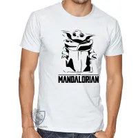 Camiseta adulto ou infantil The Mandalorian Grogu bebê - Foto 3