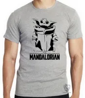 Camiseta adulto ou infantil The Mandalorian Grogu bebê - Foto 4