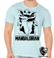 Camiseta adulto ou infantil The Mandalorian Grogu bebê - Foto 5