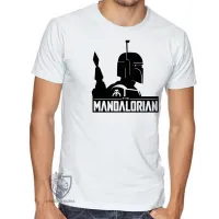 Camiseta adulto ou infantil The Mandalorian perfil - Foto 3