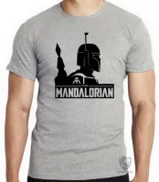 Camiseta adulto ou infantil The Mandalorian perfil - Foto 4