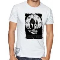 Camiseta adulto ou infantil The Mandalorian preto - Foto 2