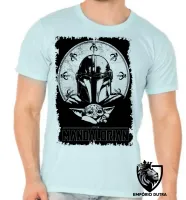 Camiseta adulto ou infantil The Mandalorian preto - Foto 5