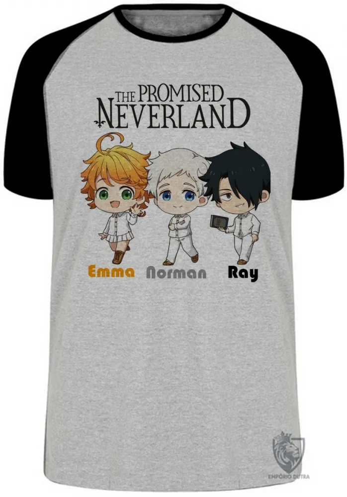Camiseta adulto ou infantil The Promised Neverland pequenos
