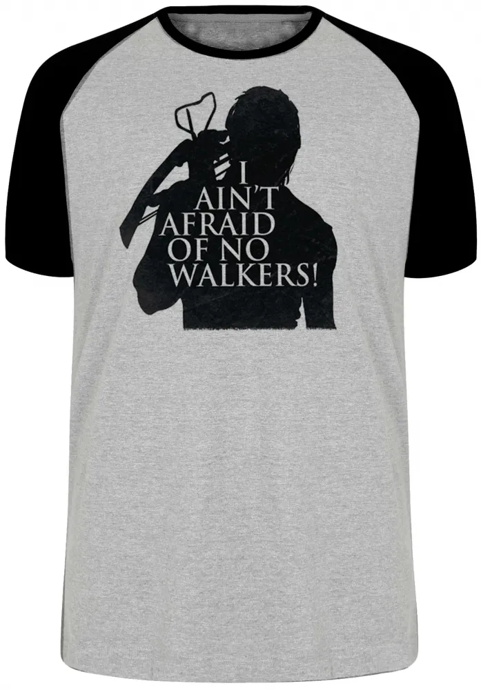 Camiseta adulto ou infantil The Walking Dead Afraid no walkers Imagem