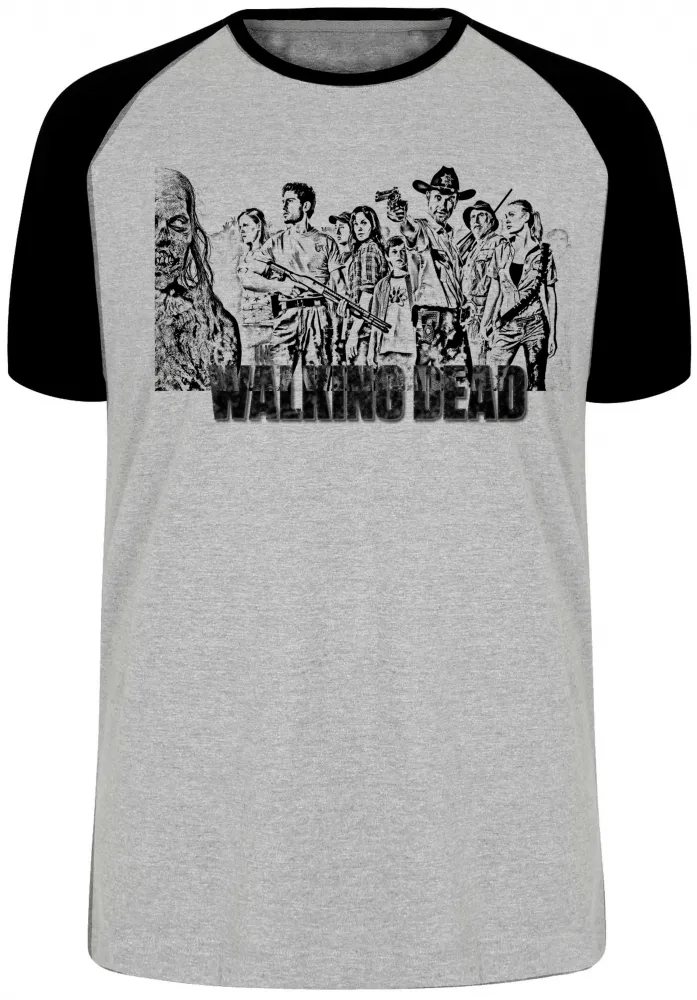 Camiseta adulto ou infantil The Walking Dead grupo serie seriado Imagem