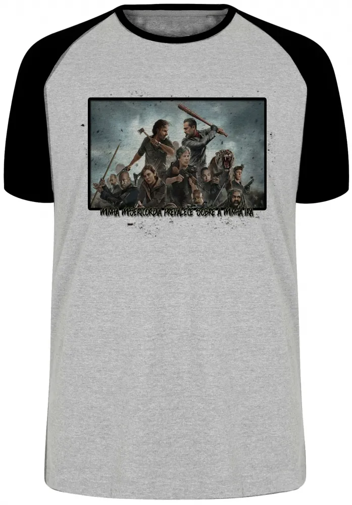 Camiseta adulto ou infantil The Walking Dead minha misericórdia  serie