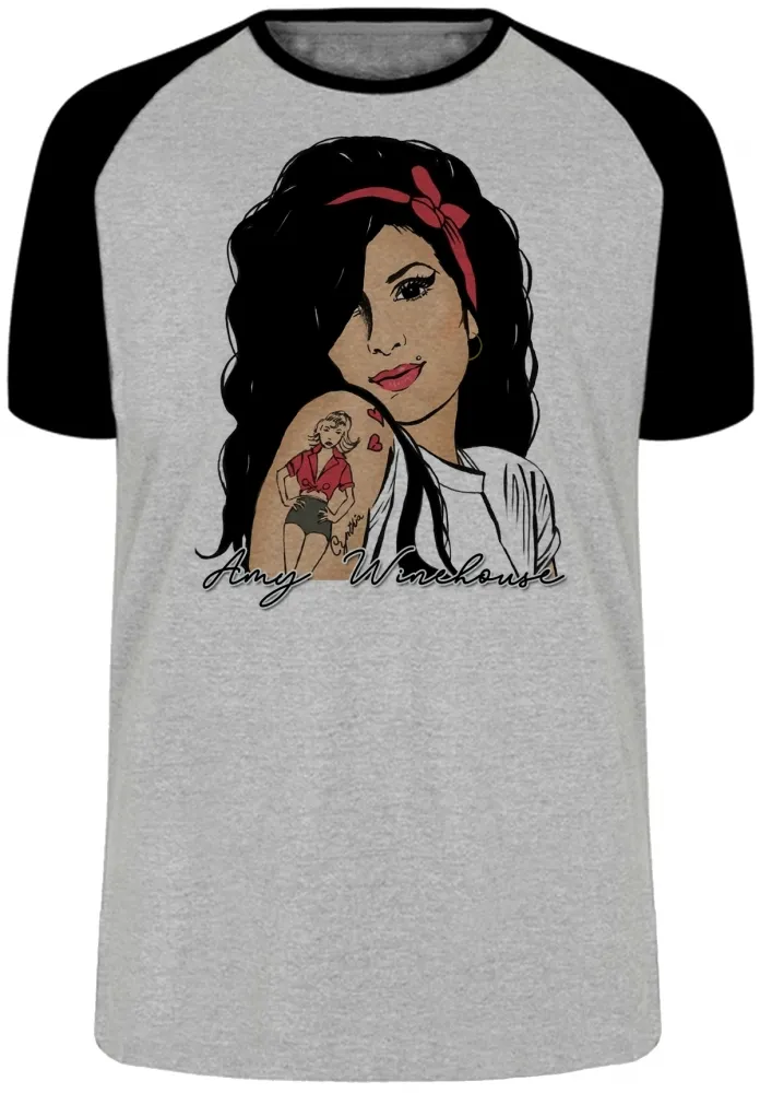 Camiseta adulto ou infantil Amy Winehouse retrô cantora rock