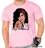Camiseta adulto ou infantil Amy Winehouse retrô cantora rock - Foto 5