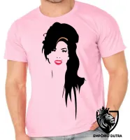 Camiseta adulto ou infantil Amy Winehouse Sorriso rock - Foto 2