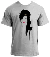 Camiseta adulto ou infantil Amy Winehouse Sorriso rock - Foto 4