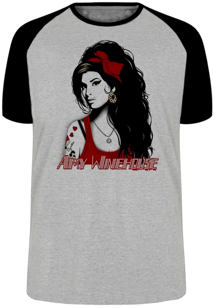Camiseta adulto ou infantil Amy Winehouse Desenho rock