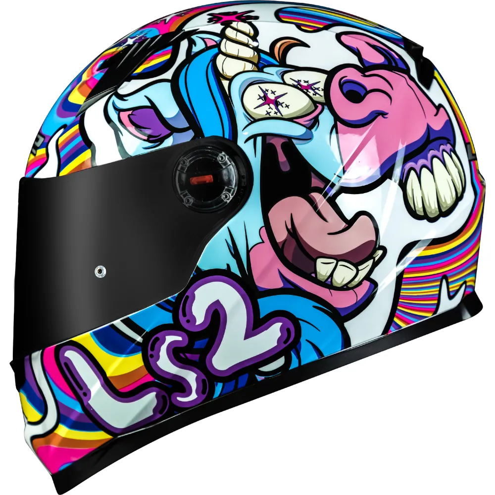 CAPACETE LS2 FF358 CLASSIC BUBBLE WHITE