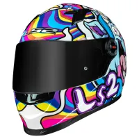 CAPACETE LS2 FF358 CLASSIC BUBBLE WHITE - Foto 2