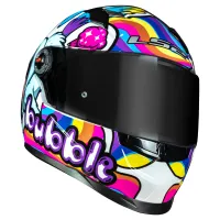 CAPACETE LS2 FF358 CLASSIC BUBBLE WHITE - Foto 3
