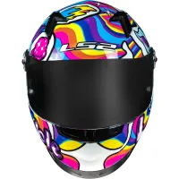 CAPACETE LS2 FF358 CLASSIC BUBBLE WHITE - Foto 4