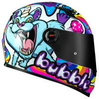 CAPACETE LS2 FF358 CLASSIC BUBBLE WHITE - Foto 5