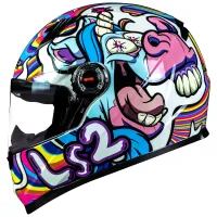CAPACETE LS2 FF358 CLASSIC BUBBLE WHITE - Foto 7