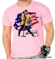 Camiseta adulto ou infantil Elvis Presley bandeira EUA musica rock - Foto 4