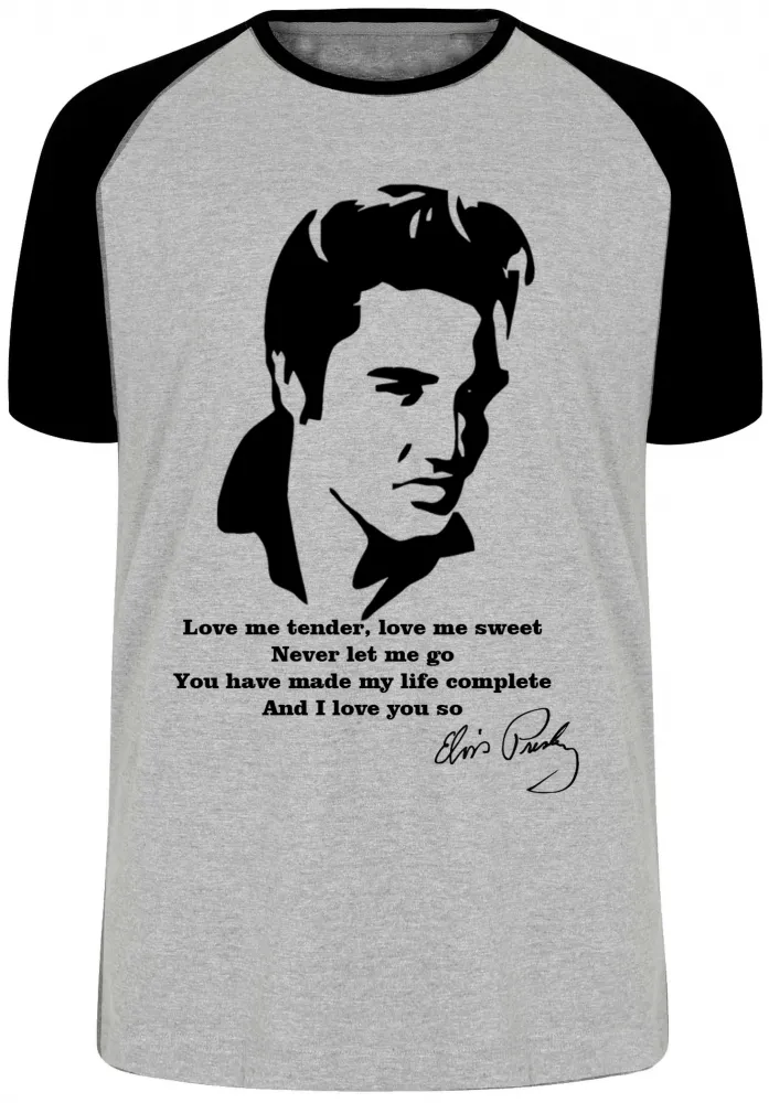 Camiseta adulto ou infantil Elvis Presley rei rock musica