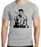 Camiseta adulto ou infantil Elvis Presley violão - Foto 3