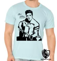 Camiseta adulto ou infantil Elvis Presley violão - Foto 5