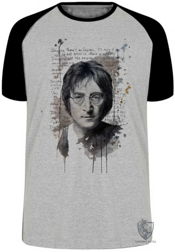 Camiseta adulto ou infantil John Lennon Imagine