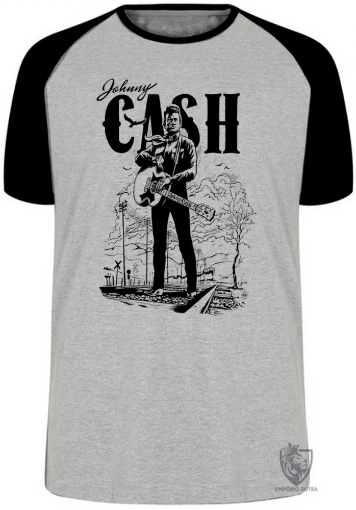 Camiseta adulto ou infantil Johnny Cash Imagem