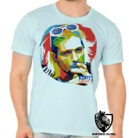 Camiseta adulto ou infantil Kurt Cobain nirvana smoking colorido - Foto 5