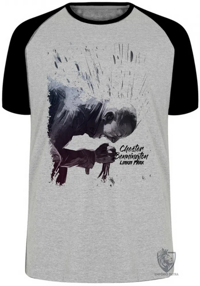 Camiseta adulto ou infantil Linkin Park Chester Bennington microfone