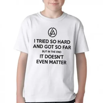 Camiseta adulto ou infantil Linkin Park I tried so hard banda rock - Foto 2