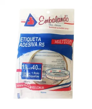 Etiqueta  Manual R5 1,9x4,0cm  c/250