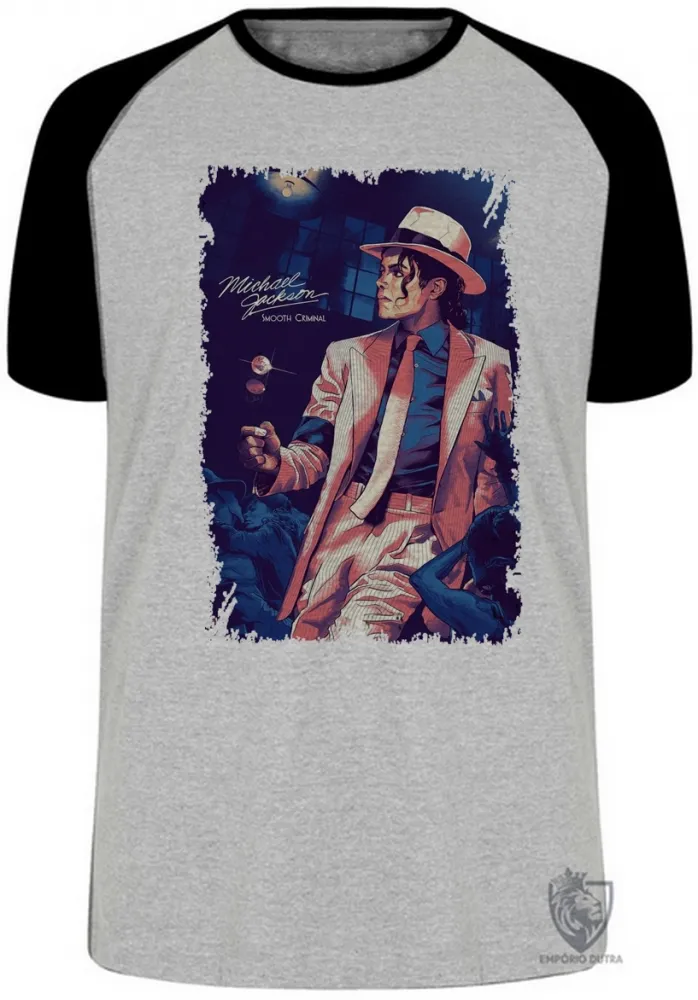 Camiseta adulto ou infantil Michael Jackson Smooth criminal