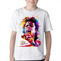 Camiseta adulto ou infantil michel jackson musica colorido - Foto 2