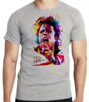 Camiseta adulto ou infantil michel jackson musica colorido - Foto 3