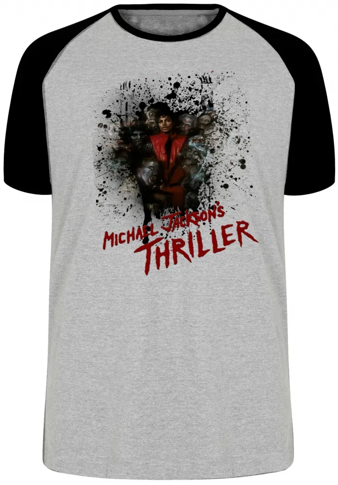 Camiseta adulto ou infantil michel jackson musica thriller