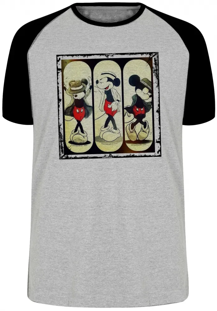 Camiseta adulto ou infantil Mickey mouse disney Michael jackson Imagem