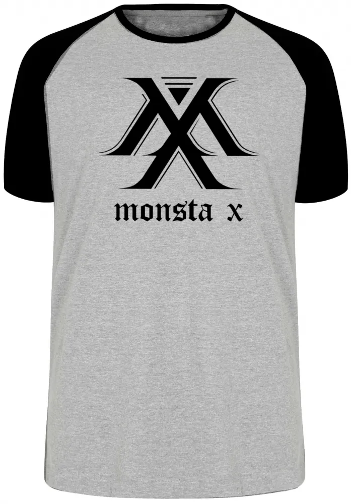 Camiseta adulto ou infantil monsta x k pop bts banda koreana musica