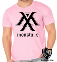 Camiseta adulto ou infantil monsta x k pop bts banda koreana musica - Foto 4