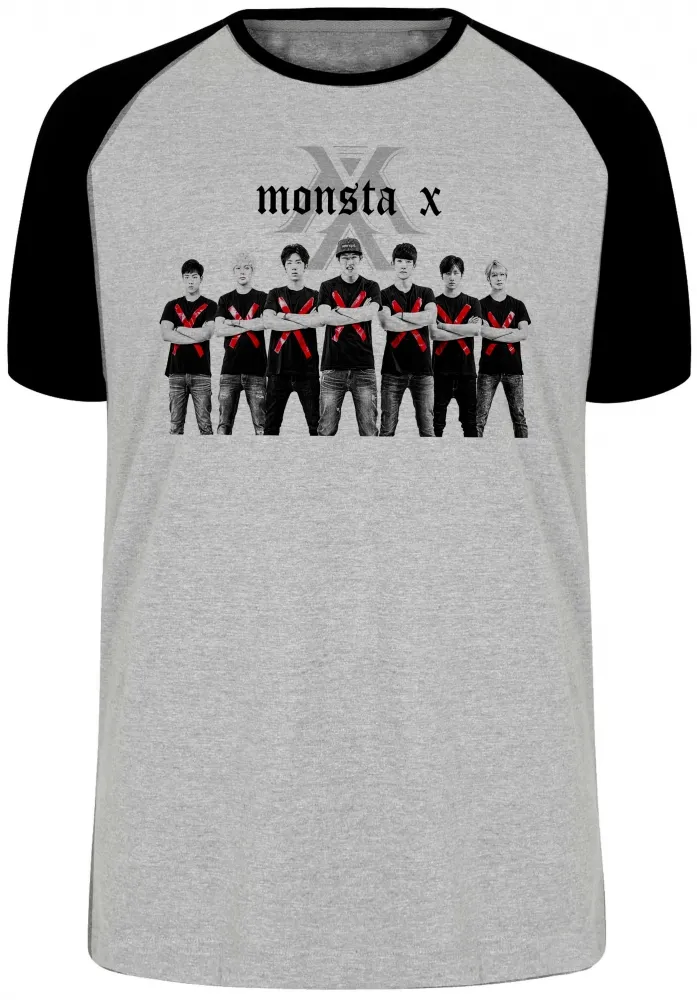 Camiseta adulto ou infantil montsa x k pop bts musica banda koreana