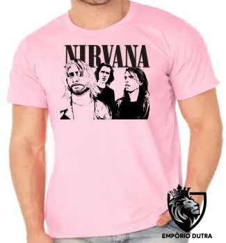 Camiseta adulto ou infantil Nirvana banda kurt cobain rock musica - Foto 2
