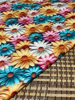   TECIDO TRICOLINE  DIGITAL 3d  LORENA