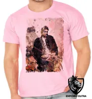 Camiseta adulto ou infantil Nirvana Kurt Cobain pintura - Foto 2