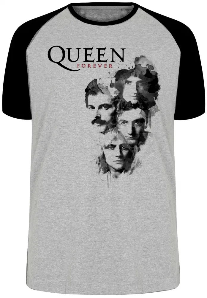 Camiseta adulto ou infantil queen forever Freddie Mercury banda rock
