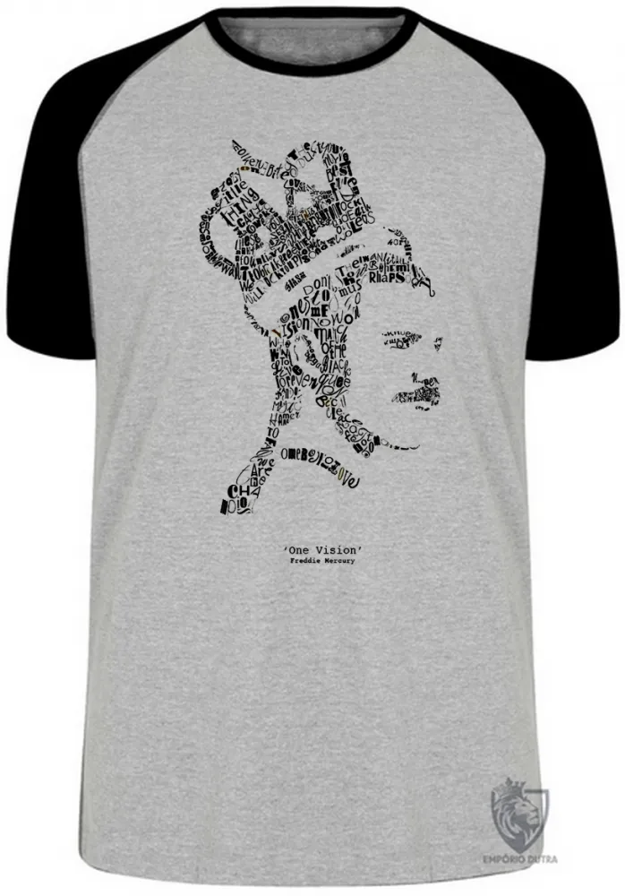 Camiseta adulto ou infantil Queen Fred Mercury one vision