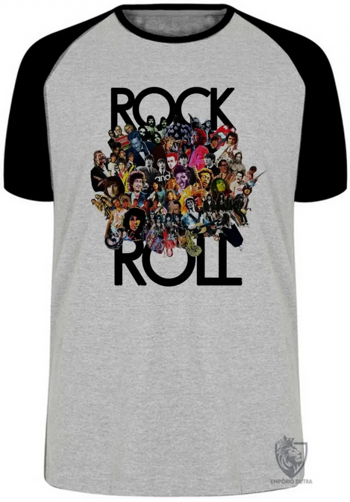 Camiseta adulto ou infantil Rock in roll bandas famosas Imagem