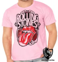 Camiseta adulto ou infantil rolling stones retro boca lingua - Foto 4