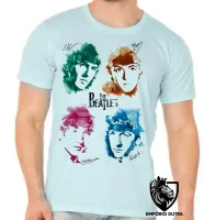 Camiseta adulto ou infantil The Beatles assinaturas - Foto 5