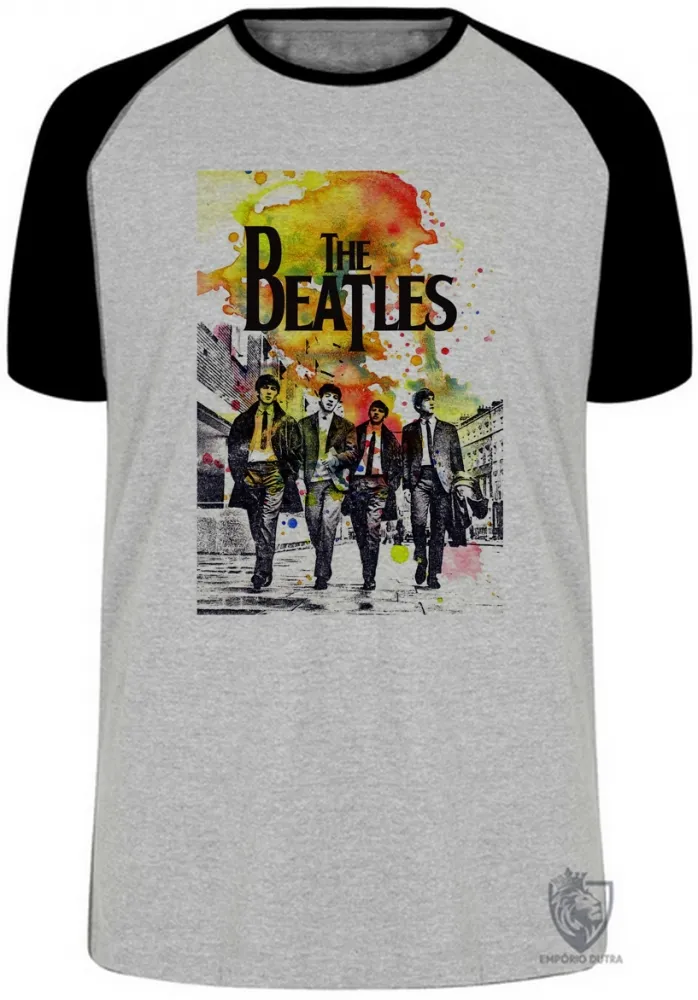 Camiseta adulto ou infantil The Beatles colorido